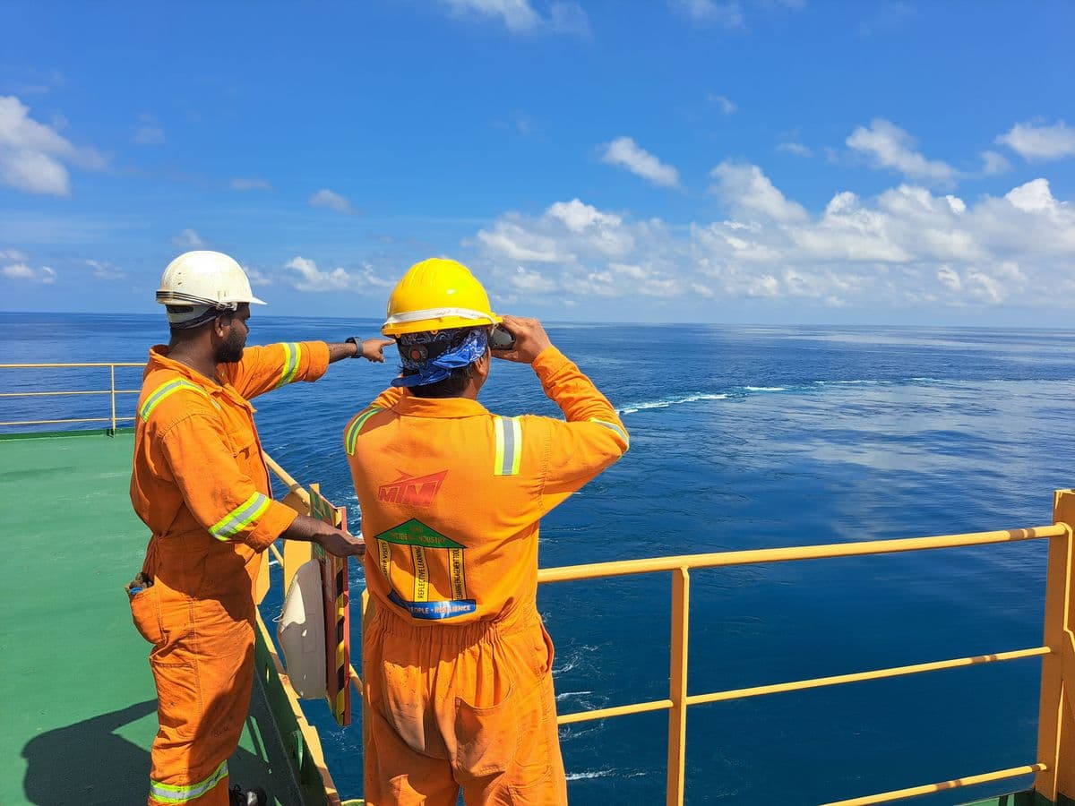 MRF Arabia offshore crew on a marine platform